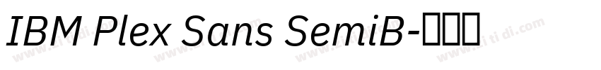 IBM Plex Sans SemiB字体转换
